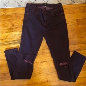 Maroon jeans